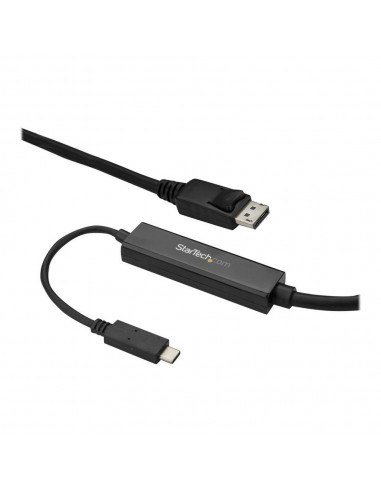 Cable usb tipo c a displayport startech 3m - macho - macho - negro