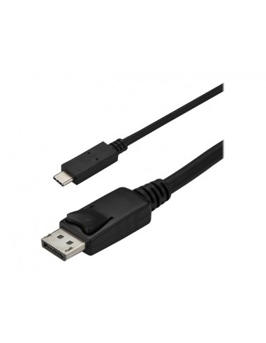 Cable usb tipo c a displayport startech 3m - macho - macho - negro