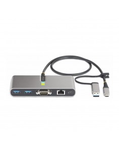Hub startech usb tipo c - usb tipo a 5 en 1