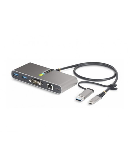 Hub startech usb tipo c - usb tipo a 5 en 1