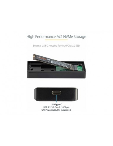 Carcasa startech para ssd m2 usb tipo c