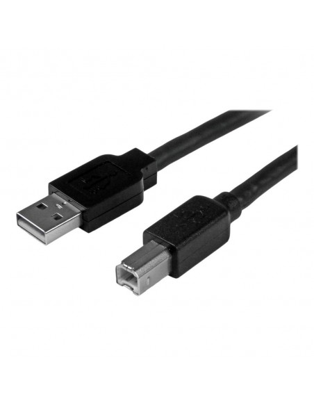 Cable usb tipo b a usb tipo a startech 15m - macho - macho - negro