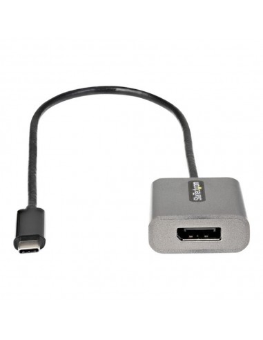 Adaptador usb tipo c a displayport startech 0.3m - macho - hembra - gris