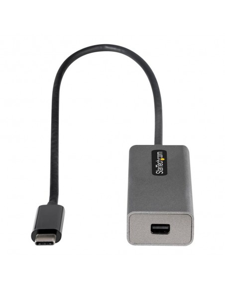 Adaptador usb tipo c a mini dp startech 0.306m - macho - hembra - gris