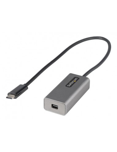 Adaptador usb tipo c a mini dp startech 0.306m - macho - hembra - gris