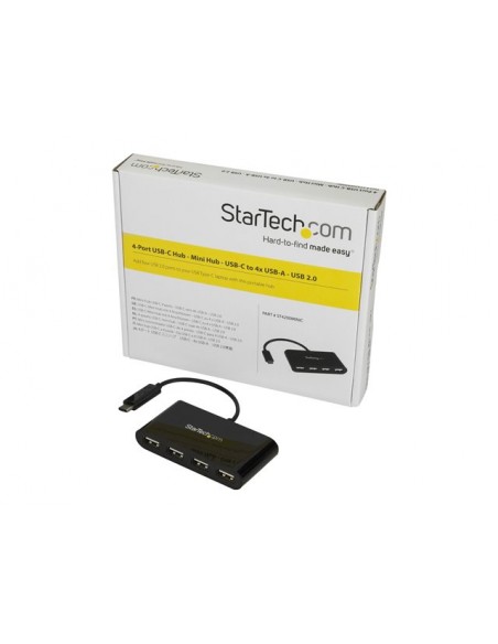 Hub startech usb tipo c 4 puertos