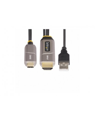 Cable usb tipo c a hdmi - usb tipo a startech 9.15m - macho - macho - negro