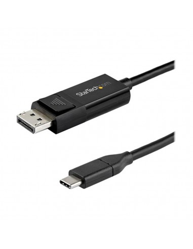 Cable usb tipo c a displayport 1m - macho - macho - negro
