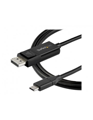 Cable usb tipo c a displayport 1m - macho - macho - negro