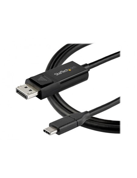 Cable usb tipo c a displayport 1m - macho - macho - negro