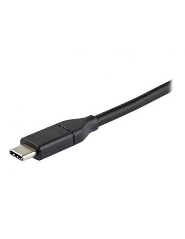 Cable usb tipo c a displayport 1m - macho - macho - negro