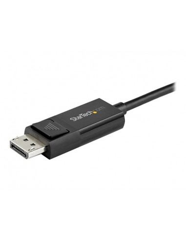 Cable usb tipo c a displayport 1m - macho - macho - negro