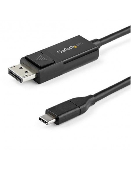 Cable usb tipo c a displayport 1m - macho - macho - negro