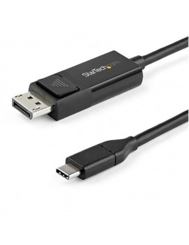 Cable usb tipo c a displayport 2m - macho - macho - negro