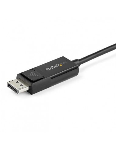 Cable usb tipo c a displayport 2m - macho - macho - negro
