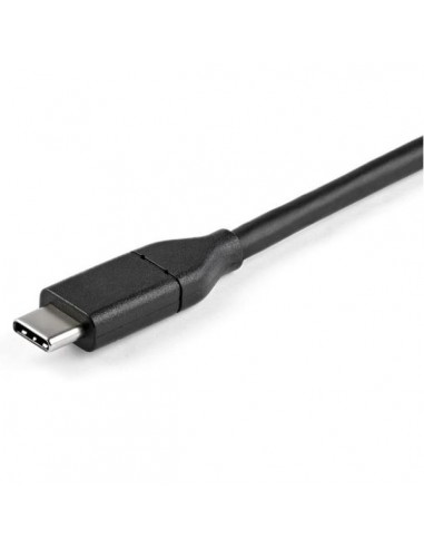 Cable usb tipo c a displayport 2m - macho - macho - negro