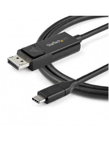 Cable usb tipo c a displayport 2m - macho - macho - negro