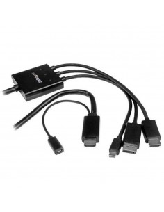 Cable conversor hdmi - displayport - mini dp startech 2m