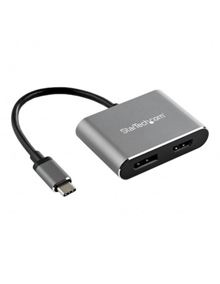 Adaptador usb tipo c a hdmi - displayport startech 0.205m - macho - hembra - gris