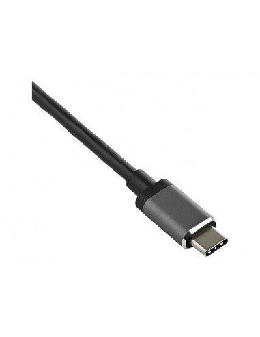 Adaptador usb tipo c a hdmi - displayport startech 0.205m - macho - hembra - gris