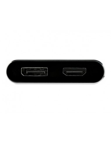 Adaptador usb tipo c a hdmi - displayport startech 0.205m - macho - hembra - gris