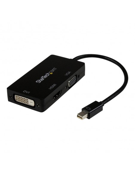 Adaptador mini dp a vga - dvi - d - hdmi startech 0.27m - macho - hembra - negro