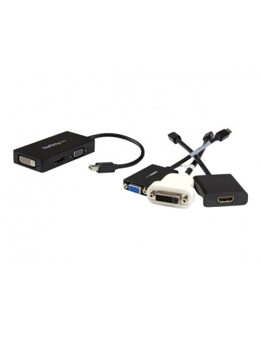 Adaptador mini dp a vga - dvi - d - hdmi startech 0.27m - macho - hembra - negro