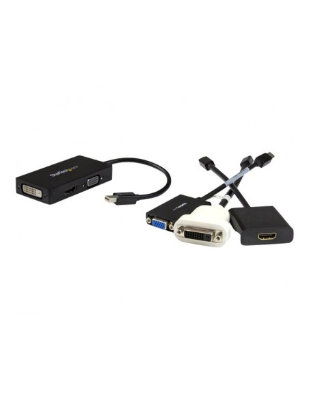 Adaptador mini dp a vga - dvi - d - hdmi startech 0.27m - macho - hembra - negro