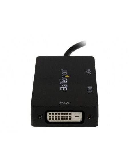 Adaptador mini dp a vga - dvi - d - hdmi startech 0.27m - macho - hembra - negro