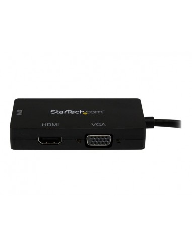 Adaptador mini dp a vga - dvi - d - hdmi startech 0.27m - macho - hembra - negro