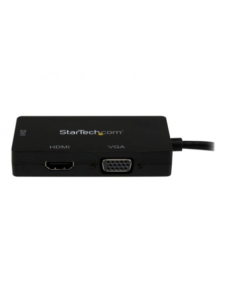 Adaptador mini dp a vga - dvi - d - hdmi startech 0.27m - macho - hembra - negro
