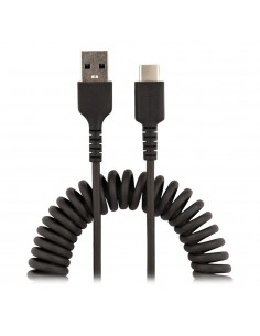 Cable usb tipo a a usb tipo c startech 1m - macho - macho - negro - rizado