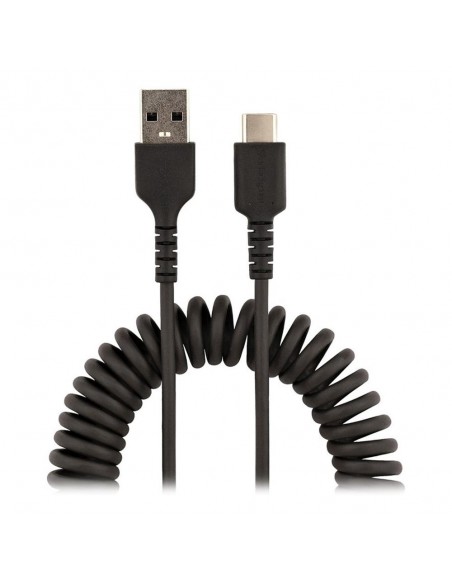 Cable usb tipo a a usb tipo c startech 1m - macho - macho - negro - rizado