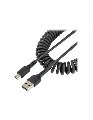 Cable usb tipo a a usb tipo c startech 1m - macho - macho - negro - rizado