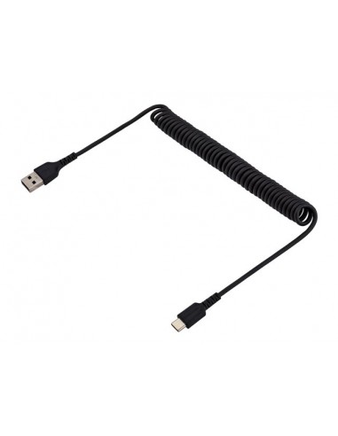 Cable usb tipo a a usb tipo c startech 1m - macho - macho - negro - rizado