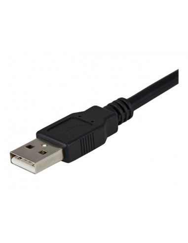 Cable 2x db9 a usb tipo a startech 1.8m - macho - macho - negro