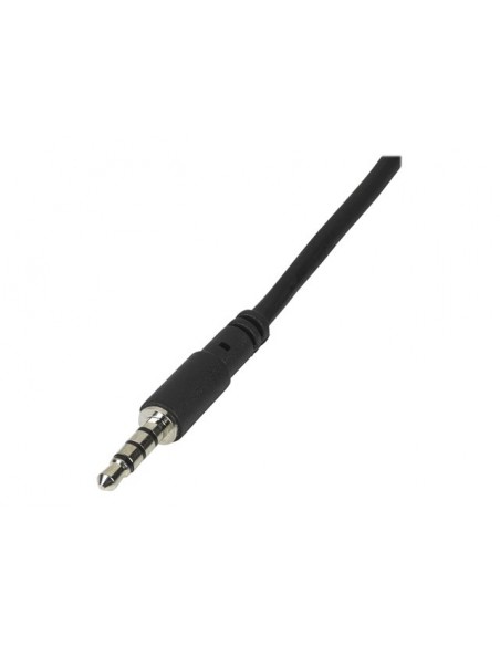 Cable mini jack 3.5mm startech 0.2m - hembra - macho - negro Cable mini jack 3.5mm startech 0.2m - hembra - macho - negro