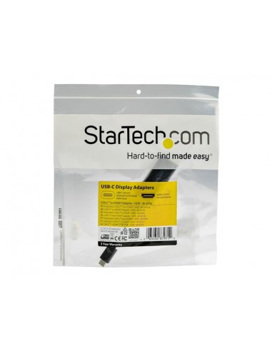 Adaptador usb tipo c a hdmi startech macho - hembra - negro