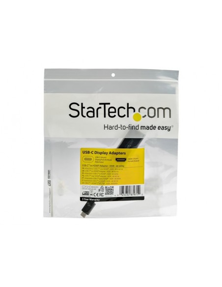 Adaptador usb tipo c a hdmi startech macho - hembra - negro