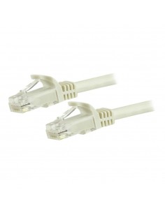 Cable de red startech latiguillo rj45 utp cat6 3m blanco