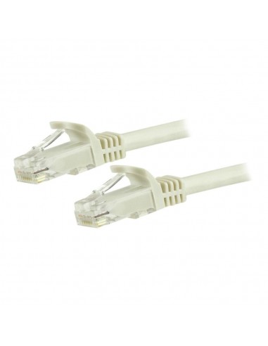 Cable de red startech latiguillo rj45 utp cat6 3m blanco