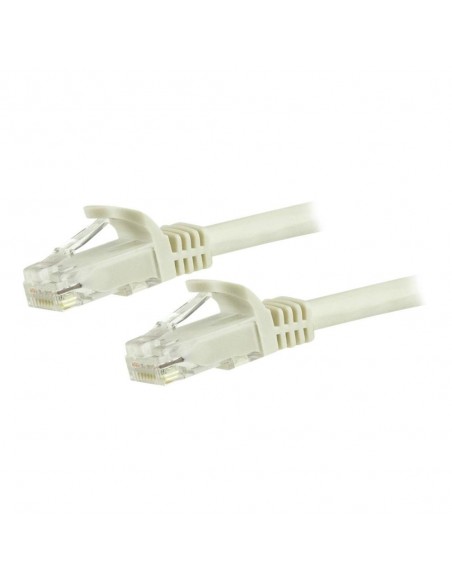Cable de red startech latiguillo rj45 utp cat6 3m blanco