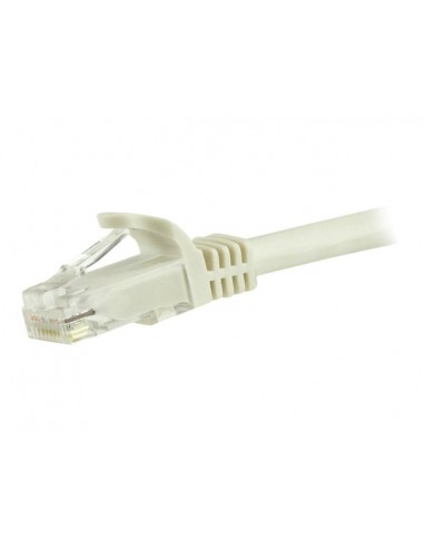 Cable de red startech latiguillo rj45 utp cat6 3m blanco