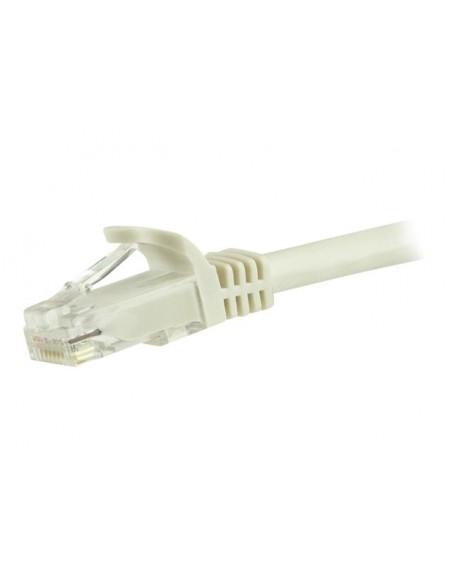 Cable de red startech latiguillo rj45 utp cat6 3m blanco
