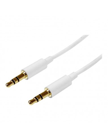 Cable mini jack 3.5mm startech 2m - macho - macho - blanco