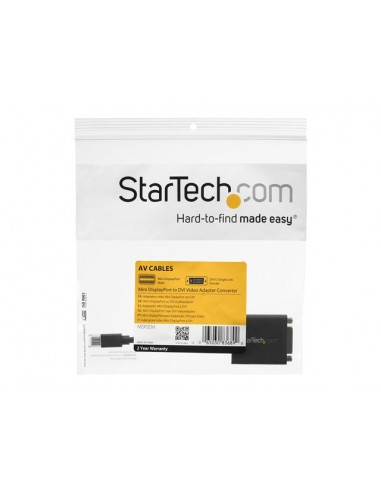 Adaptador mini dp a dvi startech macho - hembra - negro