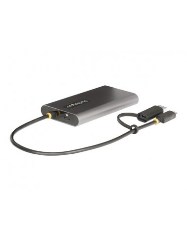 Adaptador usb tipo c - usb tipo a a 2x hdmi startech 0.3m - macho - hembra - gris