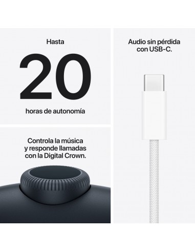 Auriculares apple airpods max 2 inalambrico midnight