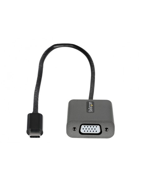 Adaptador usb tipo c a vga startech 0.3m - macho - hembra - negro
