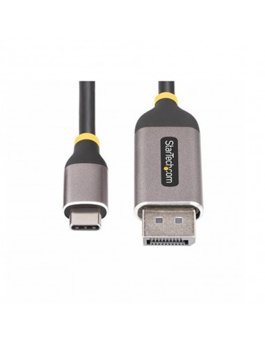 Cable usb tipo c a displayport startech 3m - macho - macho - gris - negro